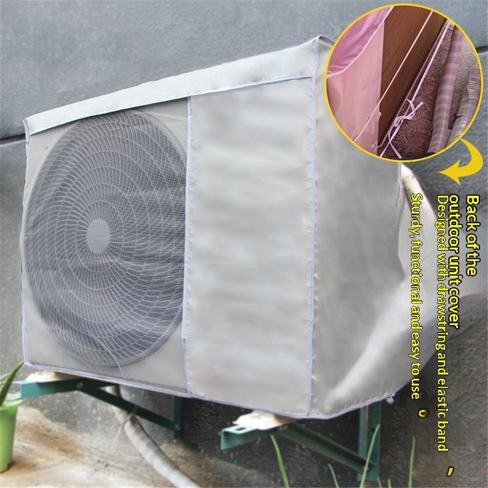 Air Conditioner Covers for Outside Units, 31.5 x 12.6 x 22.4 in Waterproof Dustproof Sun Protection Anti-Snow Air Conditioner Cover Fit for Unit โ image 4