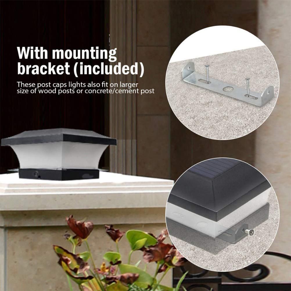 Solar Column Headlight IP65 Waterproof Outdoor Wall Light Fence Light Coffee Garden Light for Household Public Garden Courtyard — image 2