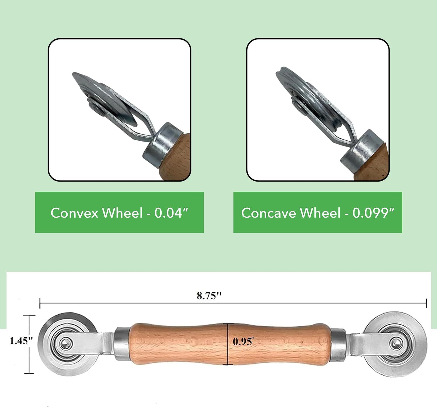 Screen Roller Tool - Rolling Tool for Installing Door & Window Screens & Repair - Rolling Tool - Double Ended Hand Spline Roller