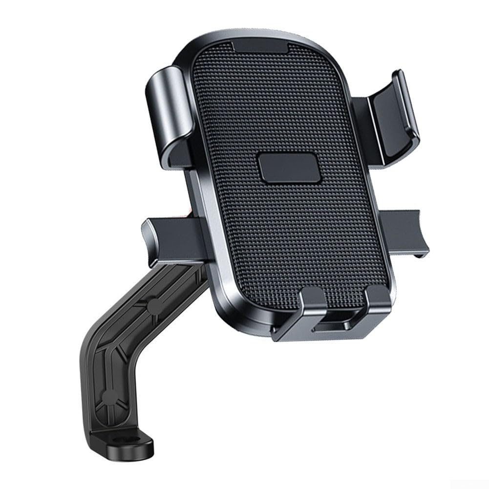 Universal Bicycle Phone Holder with Shock-Resistant Clamp and 360 Degree Rotation for Bikes, Scooters and Motorcycles, Black
