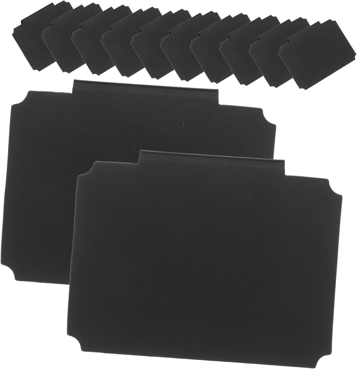 12 pieces - Labels - basket labels with clip - removable storage rack labels - chalkboard label - label holders - clip-on labels - shelf labels - PVC label