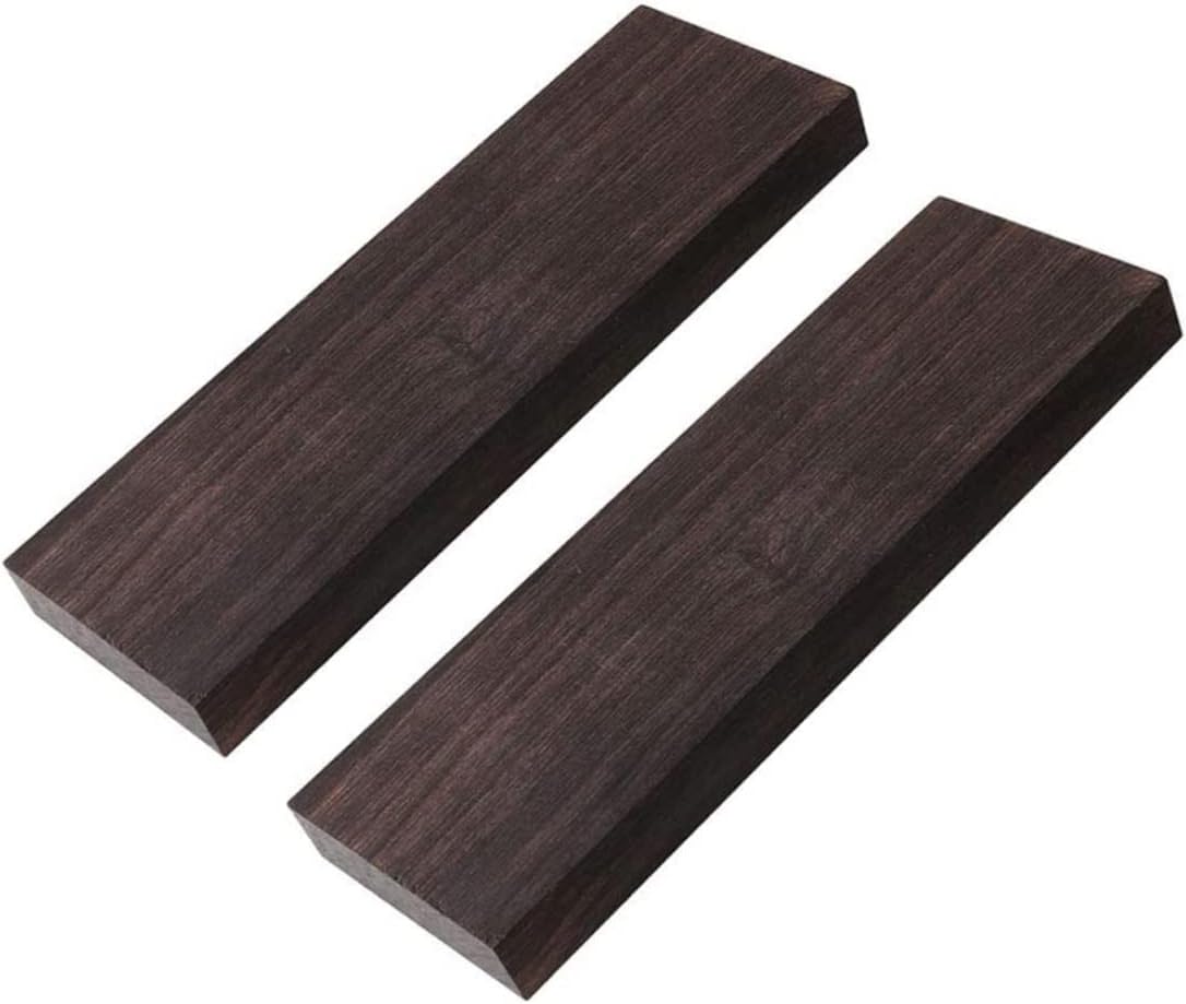 Wood blank ebony wood glossy fade-resistant musical instrument ebony blank DIY material 2 pcs β image 4