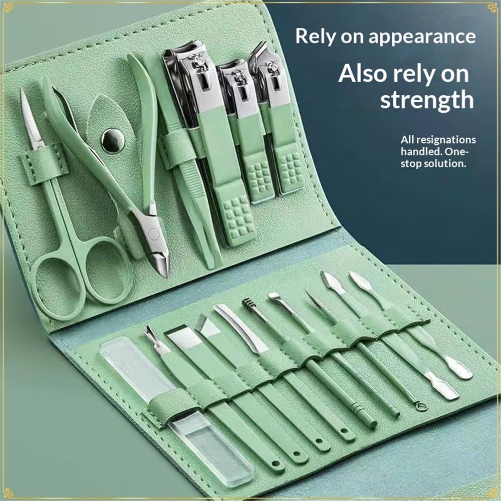 Manicure Set Professional, Nail Clippers, Pedicure Kit, 16 In 1 Grooming Kit Stainless Steel, Toenail Scissors Tools for Men Women Mint Upgraded Version โ image 4