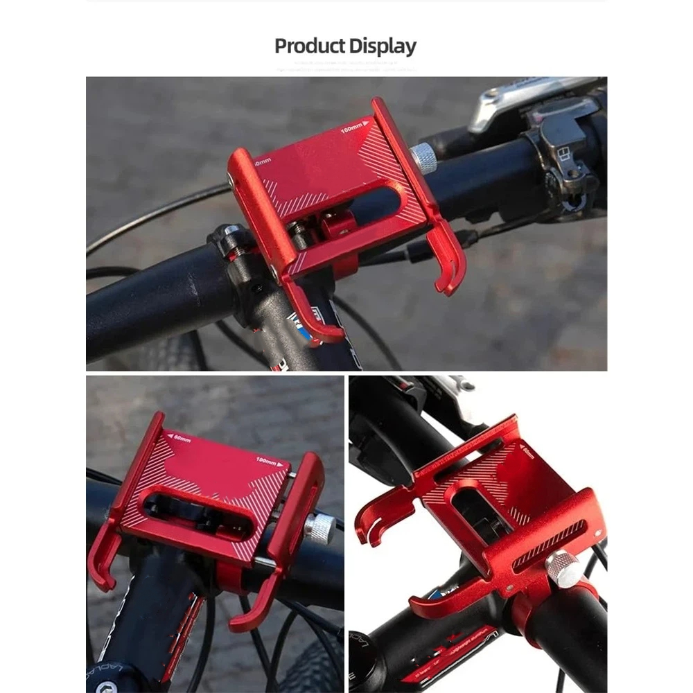P30 aluminum alloy Bike Phone Holder for 3.5" to 7.5" Device Bicycle Phone Stand Scooter Moto Mount Support Handlebar Clips โ image 4