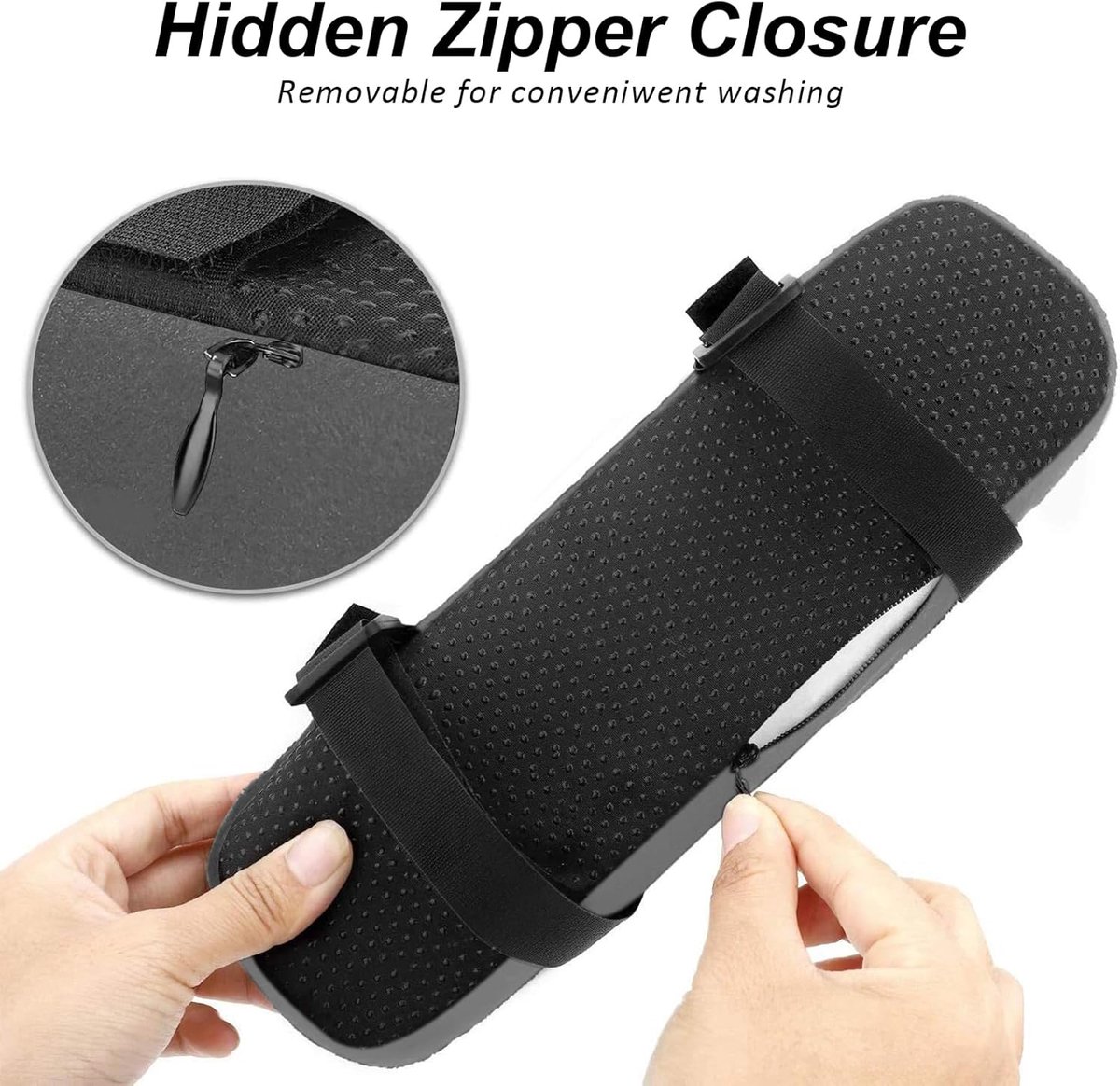 2 pieces - Armrest Cushion - Elbow Cushion - Armpads - comfortable armrest covers - removable armrest cushions - polyester armrest cushions - for office — image 4