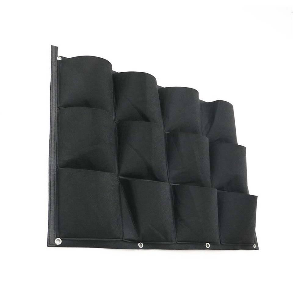 24Pocket Vertical Garden Planter Wall Hanging Herbs Plant Seed Bag Home Decor AU โ image 5