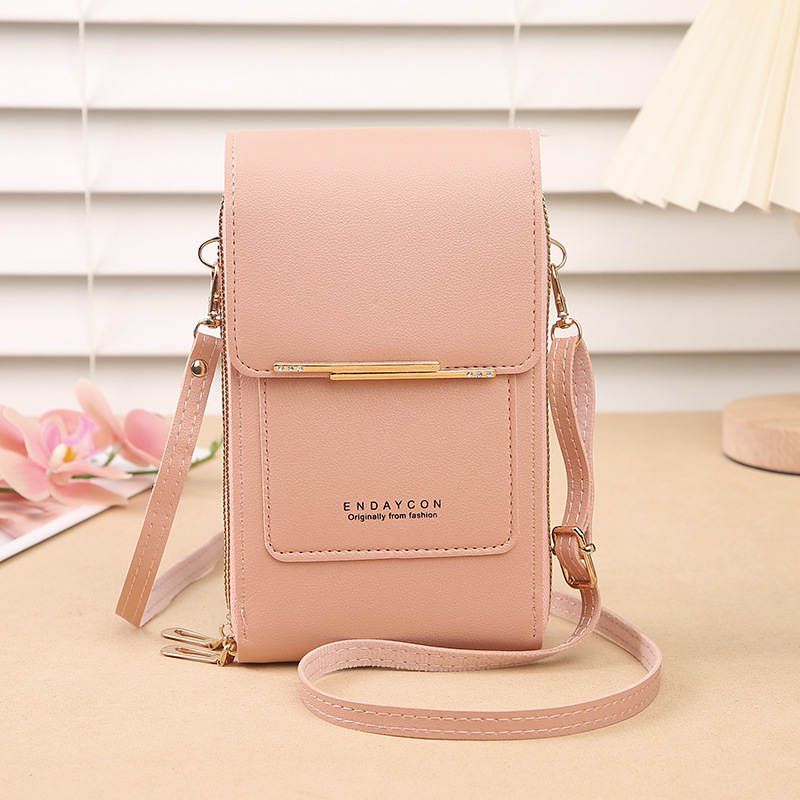Green Women's Cute Mini PU Leather Crossbody Phone Bag (19x12x4cm) - Touch Screen Window, Vertical Style โ image 2