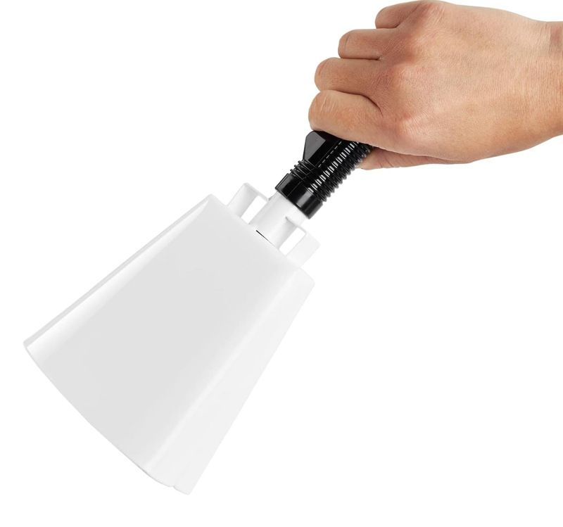 6 Pack Cowbells Bulk Cow Bell with Handle Cheering Hand Bells Steel Noise Maker Loud Cowbell Alarm (10.7 Inch) — image 3