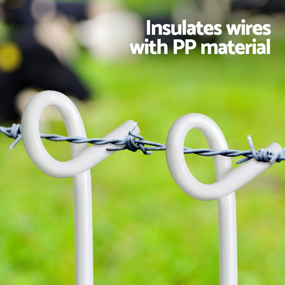 Giantz 20x Electric Fence Pigtail Posts Steel Tape Fencing โ image 6