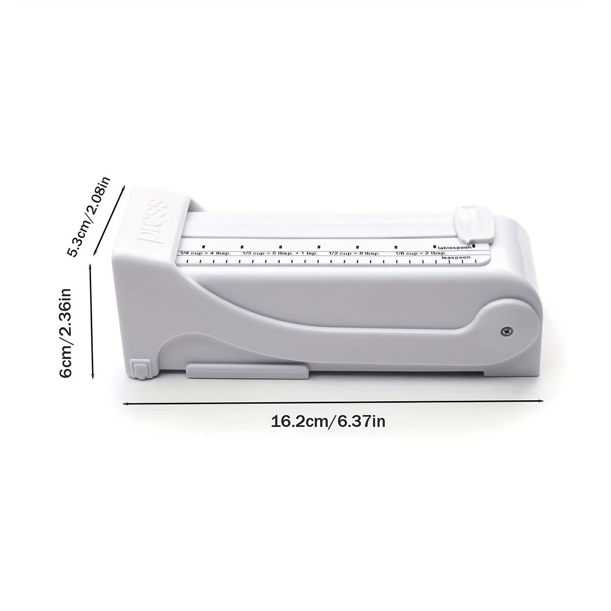 Butter slicer, adjustable butter slicer, kitchen butter measuring dispenser, one-hand controllable White — image 3