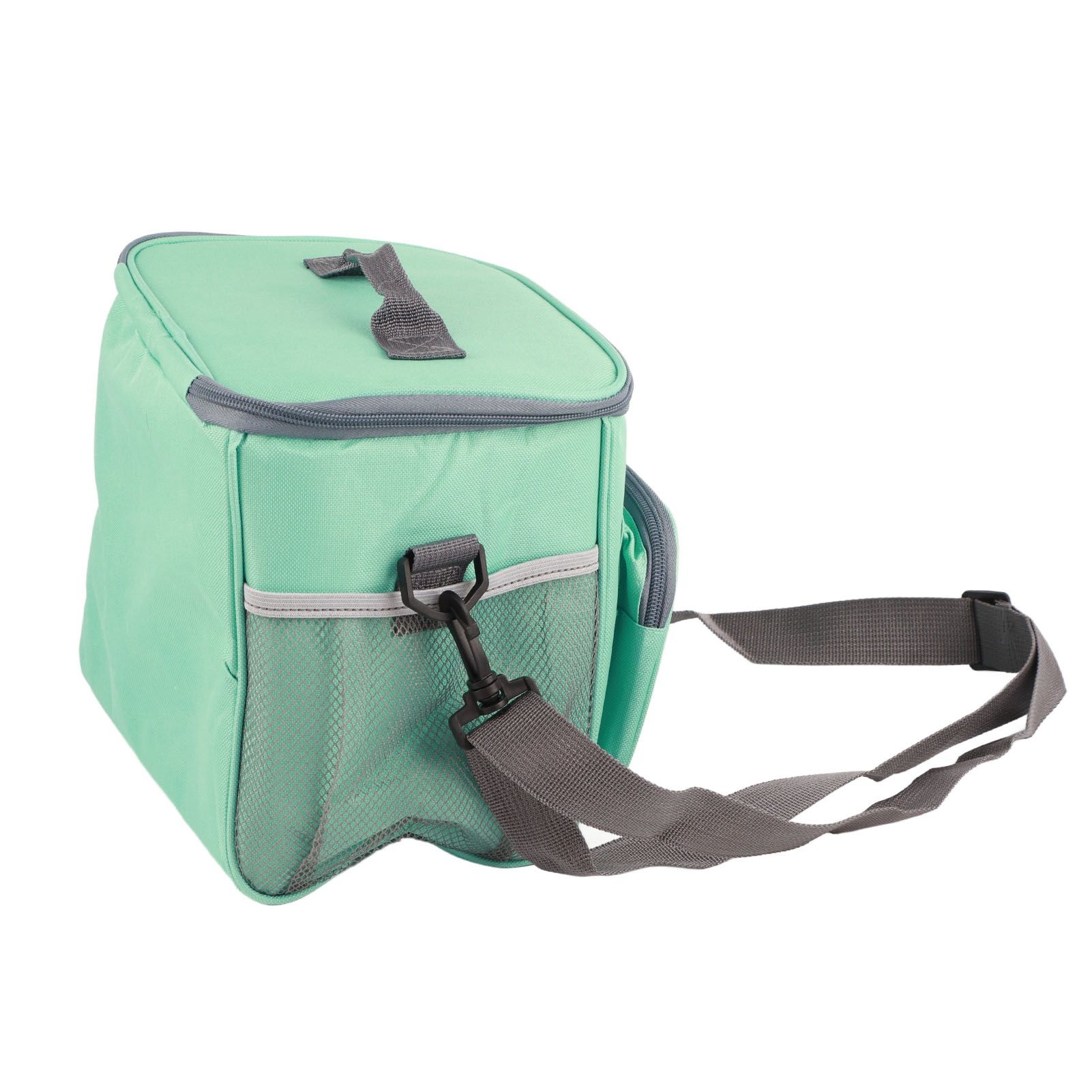 Insulated Bag Cloth Multifunction Modern Thermal Lunch Handbag with Single Shoulder for Home Work Green — image 6