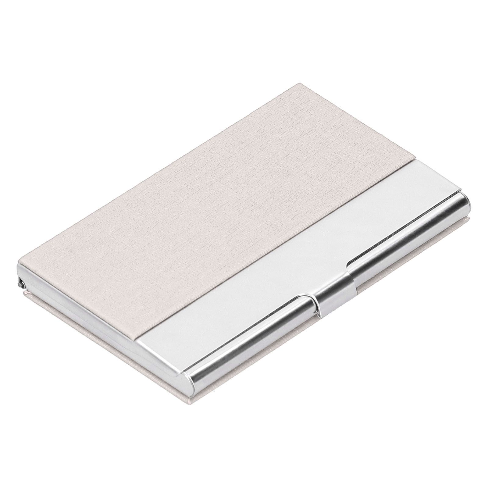 Business Card Holder Stainless Steel Name Card Case for Traveling and Business SuppliesWhite 701# — image 2