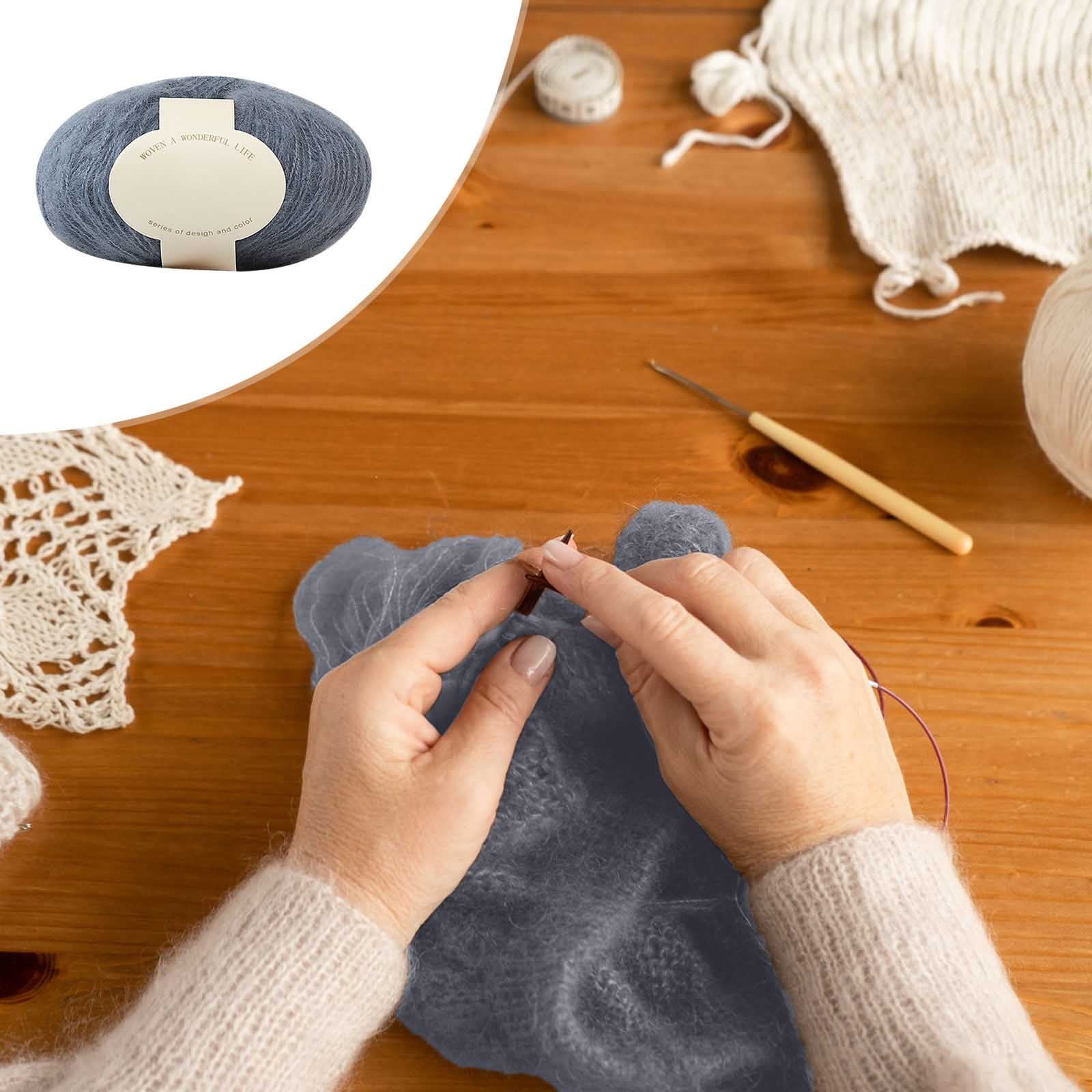 Clearance! Boovnll Mohair Yarn, Soft Yarn for Crocheting, Hand Knitting Hats, Sweater, Scarves, Crafts, Home Decorations, DIY Kids Toys, Yarn 20 โ image 6