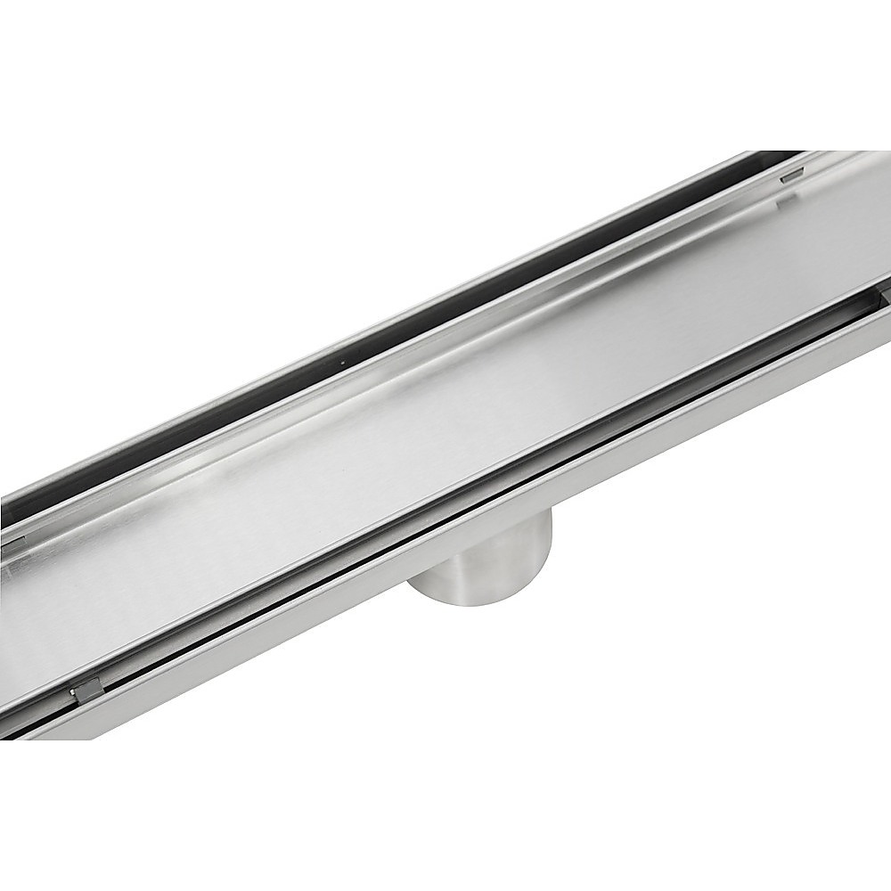 1000mm Tile Insert Bathroom Shower Stainless Steel Grate Drain w/Centre outlet Floor Waste — image 6