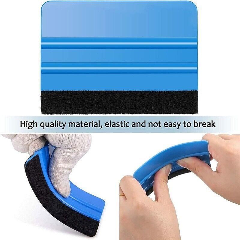 4Pcs Car Wrapping Vinyl Squeegee Scraper Tool Wrap Soft Felt Edge Sticker Tools — image 6