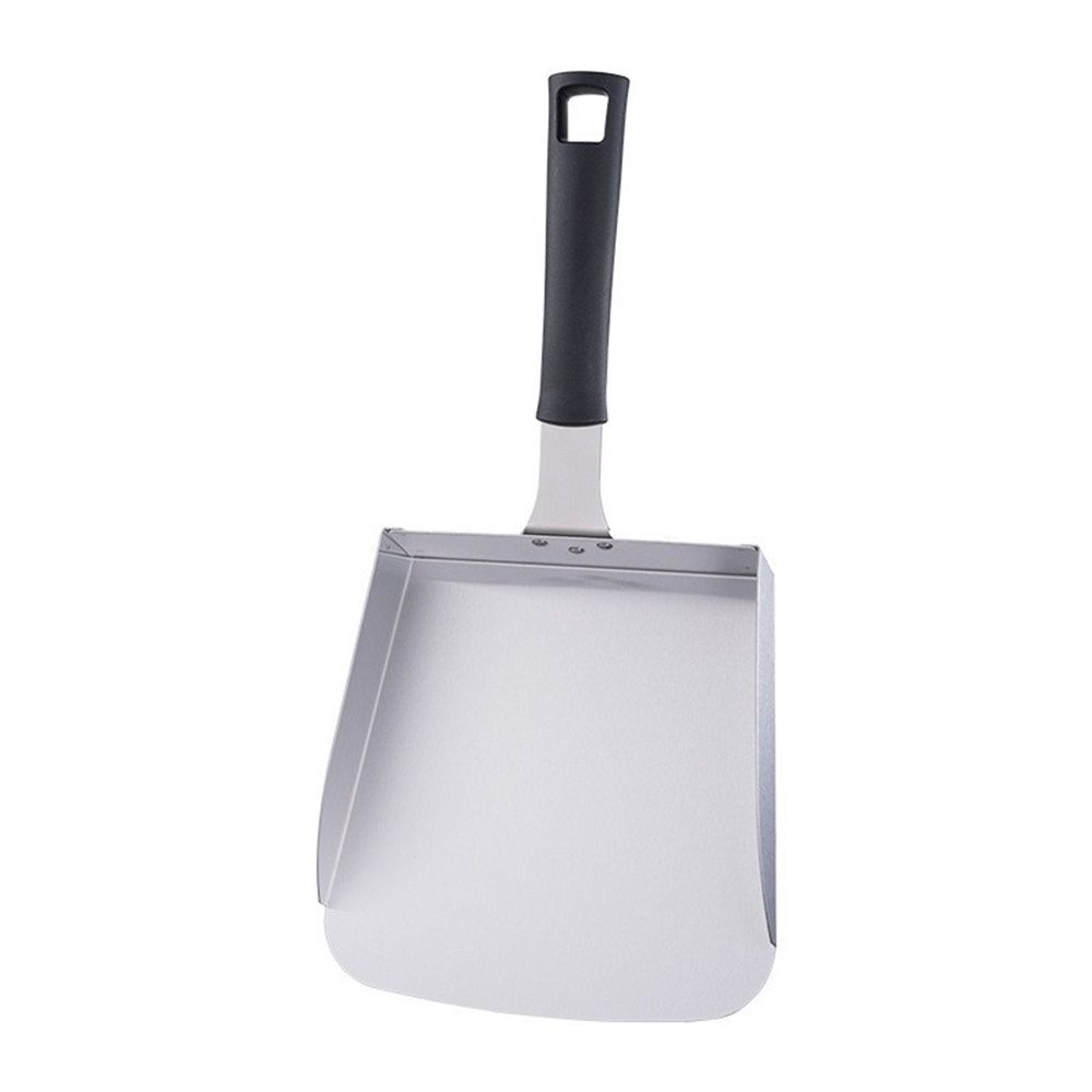 Griddle Spatula, Large Stainless Steel Griddle Food Mover Shovel Metal Food Scooper for Flat Top Stir-frying Grilling Cooking Rice, Vegetables and
