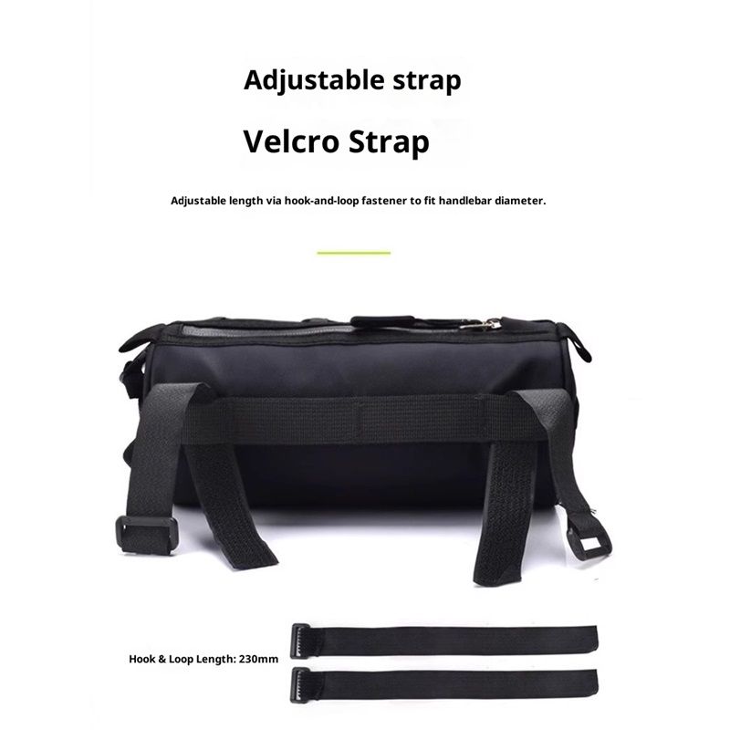 Bike Handlebar Bag Small Bicycle Handle Bar Bag Handy Front Bike Bags Handlebar Storage Pouch Pack with Shoulder Strap Little Mountain Road Bike Barrel Bag โ image 5