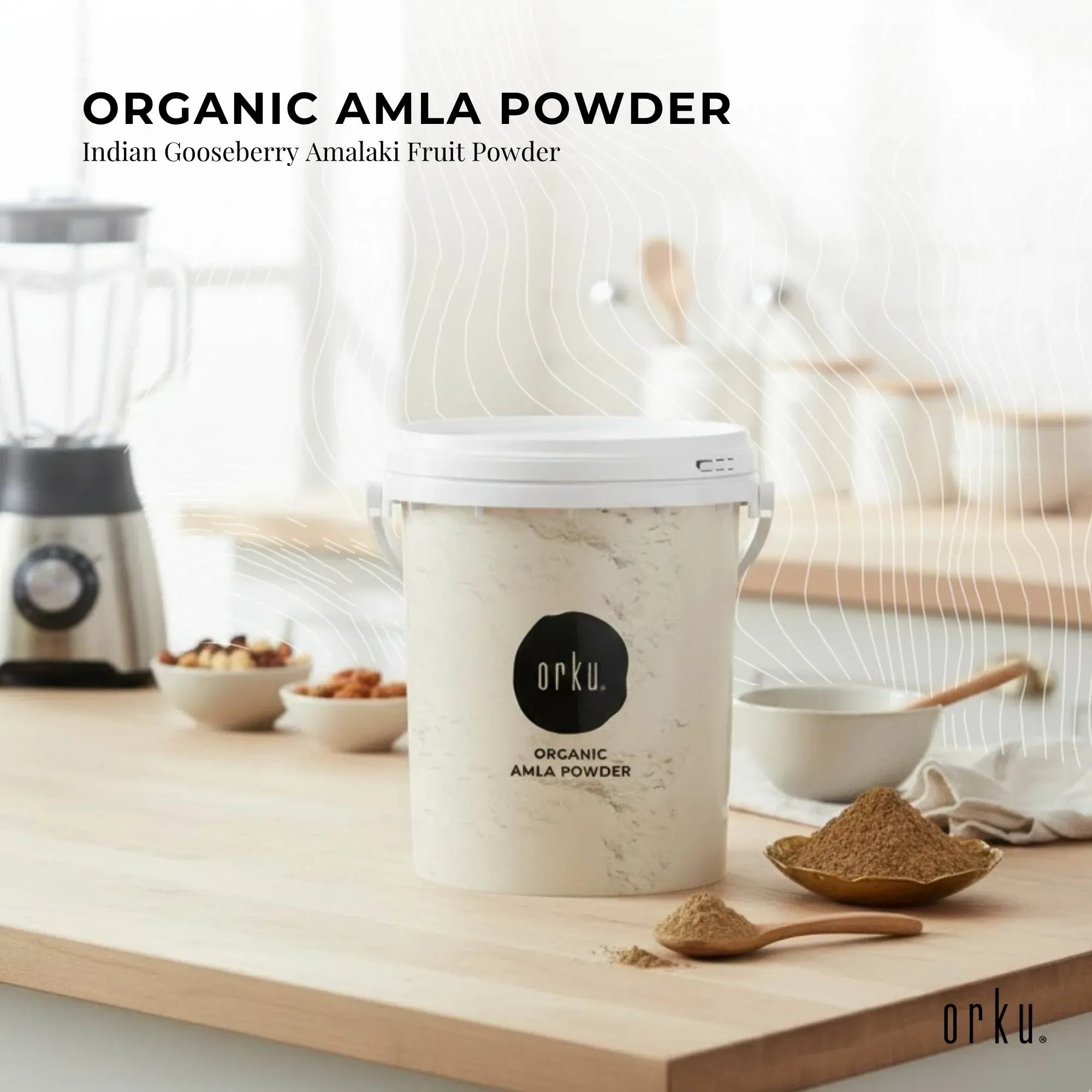 Orku 800g Organic Amla Powder - Indian Gooseberry Amalaki Fruit Powder — image 2