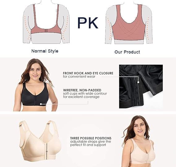 Women's Wireless Bra White Size XL 1 Piece â image 5