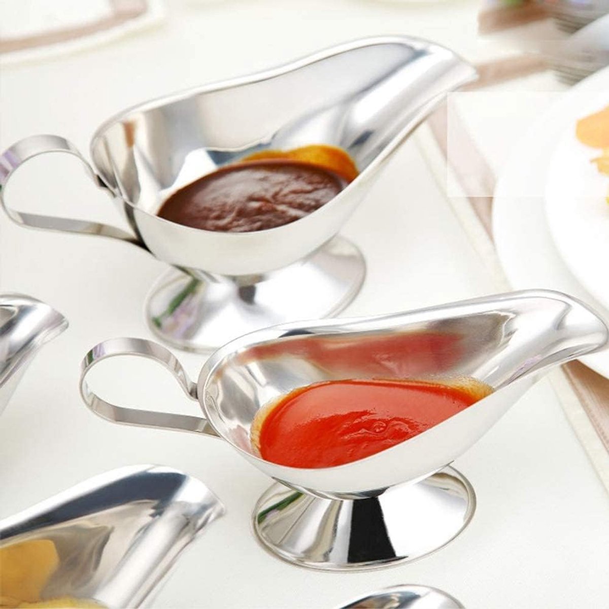 Gravy Boat - 240 ml - Pouring Jug - Stainless Steel Gravy Pitcher - Food-grade stainless steel gravy jug for juices, sauces, and roasting gravies — image 4