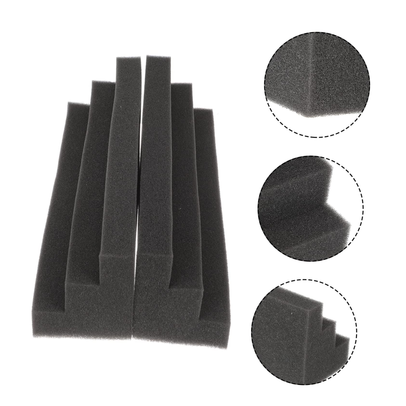 Foam Bass Traps Corner Block foam, Studio Foam Sound Proof Foam Panles Noise Dampening Wall Soundproofing(12"X3"X3", Black)4pes — image 3