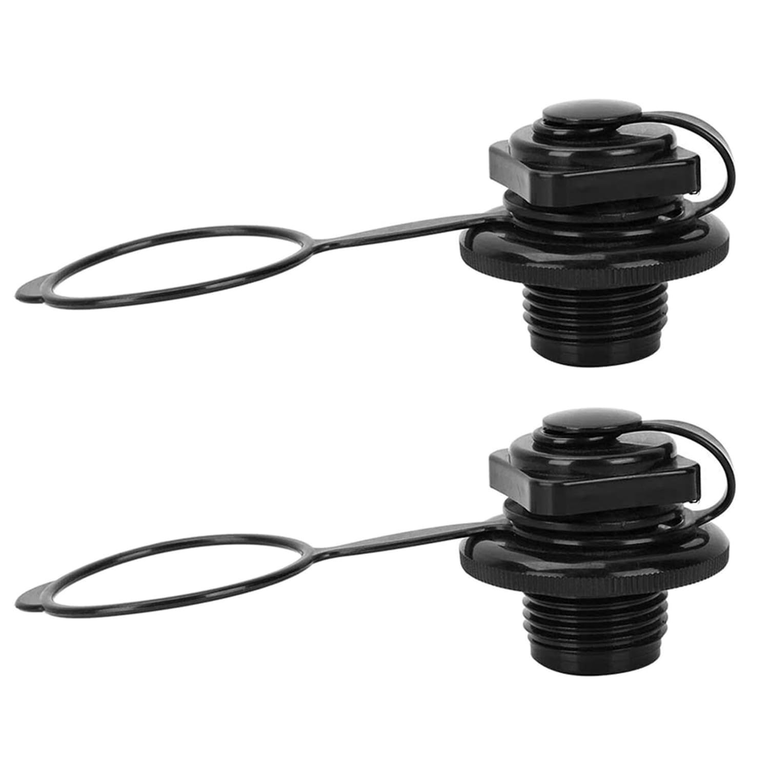 Inflatable Boat Air Valve,2PCS Inflatable Boat Replacement Caps Boat Spiral Air Plugs 0ne-Way Inflation Replacement (22mm)