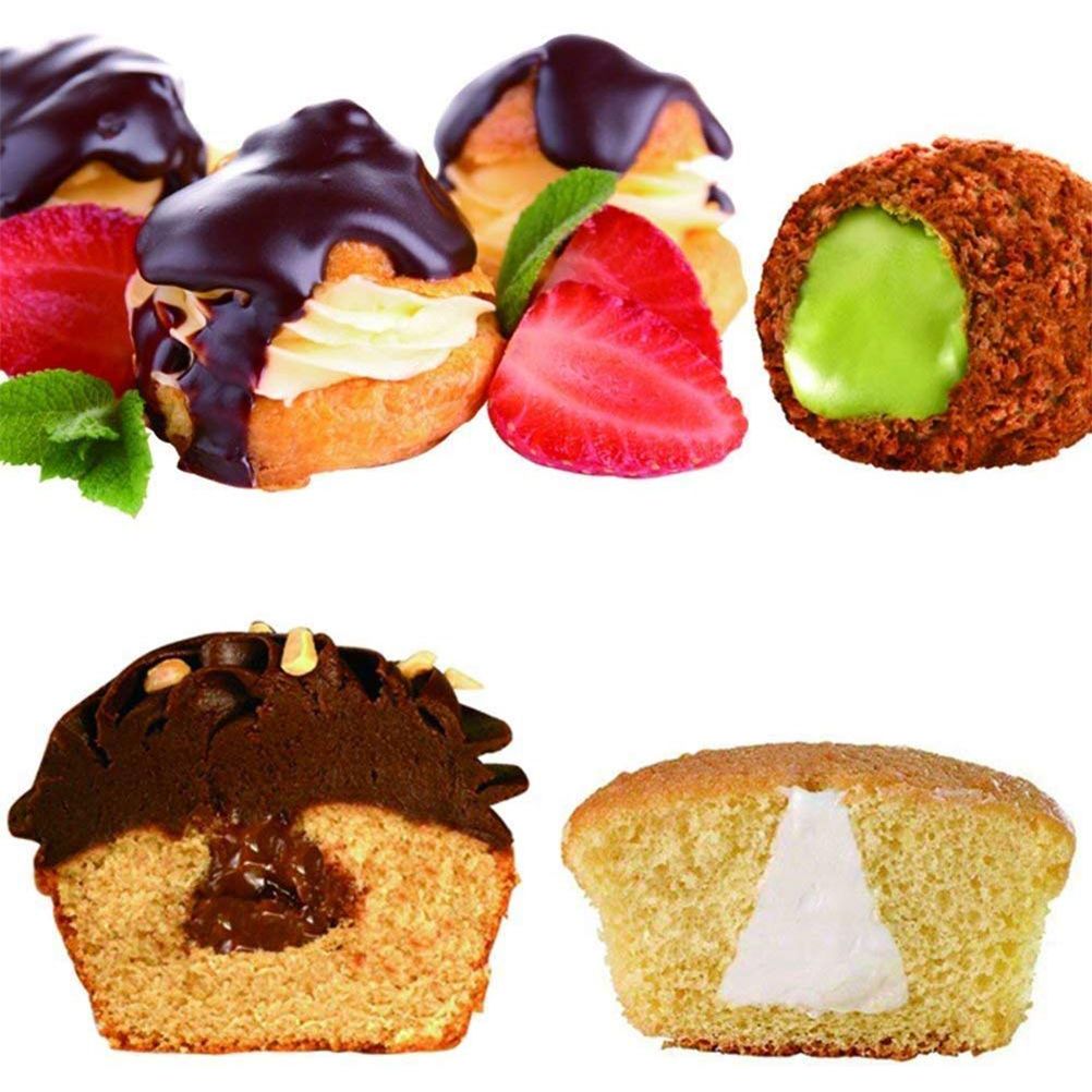 3PCS/Set Stainless Steel Cream Puff Nozzles Pastry Tips Piping Nozzles Cupcake Cake Decorating Tool โ image 2