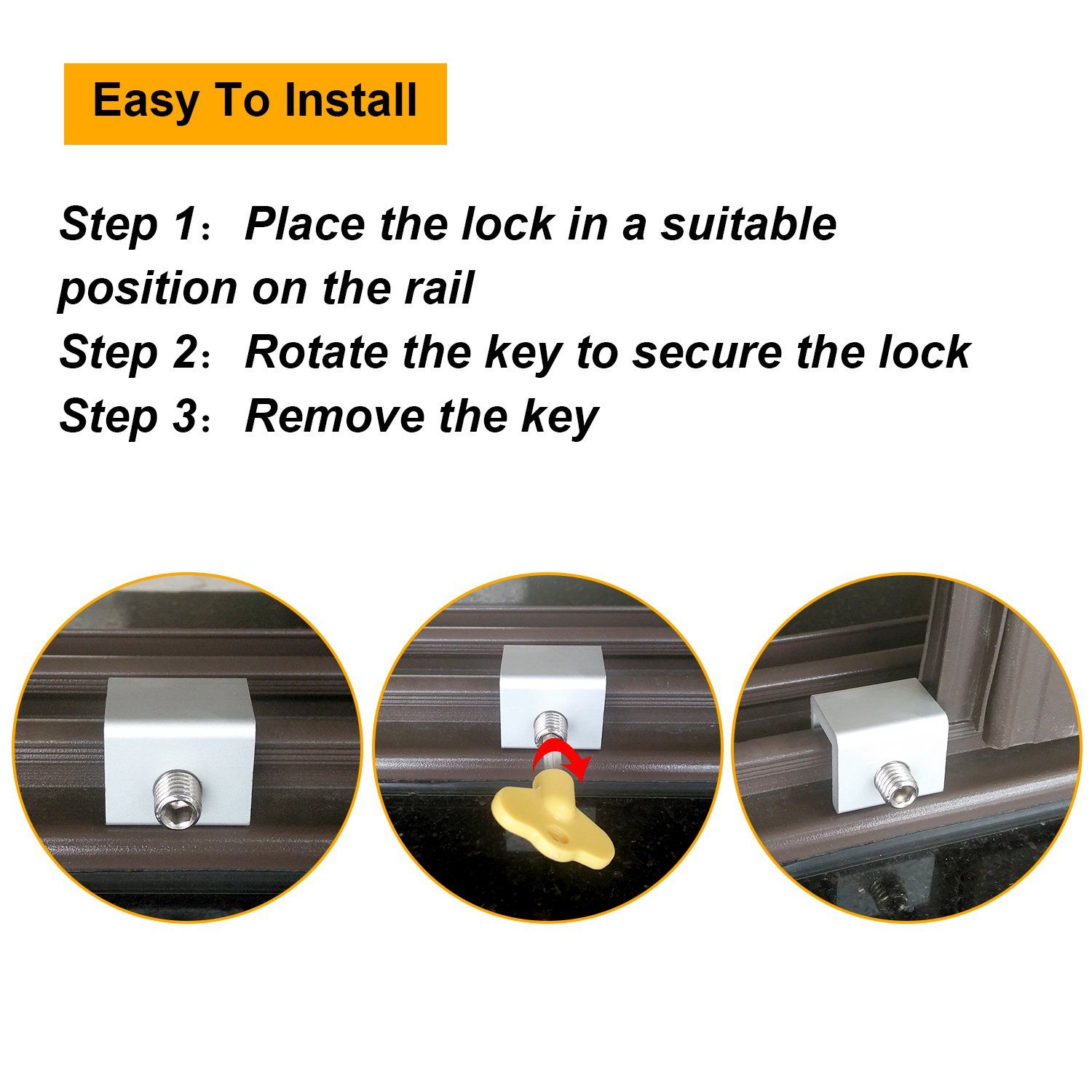 Child friendly window limiter with no drilling and fixed safety lock, aluminum alloy anti-theft window lock buckle โ image 4
