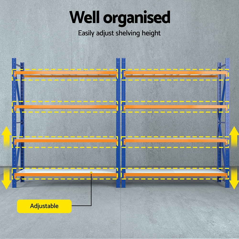 Giantz 4Mx2.4M Garage Shelving Warehouse Rack — image 5