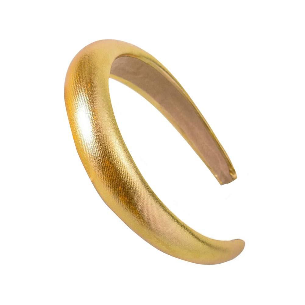 2pcs, Headband for Women Vintage Leather Padded Headband Fashion Hair Bands for Womens Hair Non Slip Wide Brim Headwea Hair Hoop — image 2