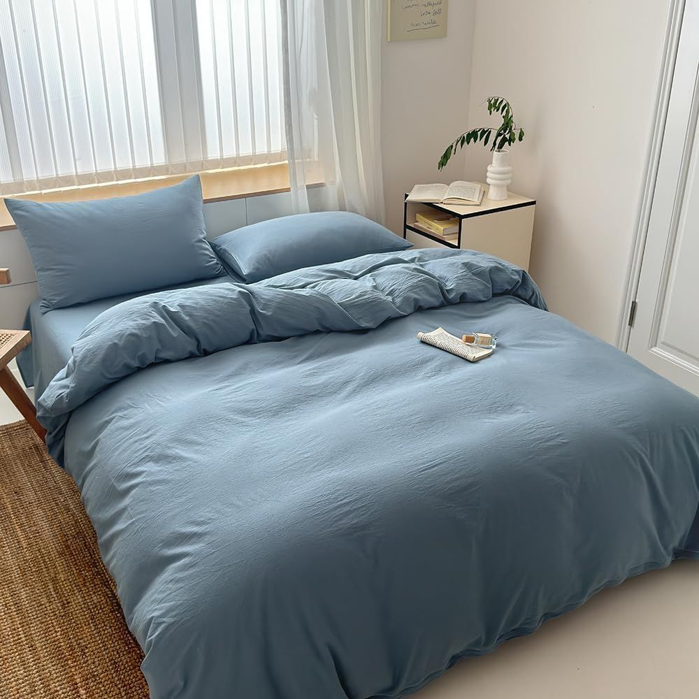 Hotel Soft Microfiber Duvet Cover Set-2000TC Quilt Cover Set & Pillowcases -1 Donna Cover Zipper Closure & 1 x Pillowcases-Breathable Bedding - Wrinkle, Fade — image 2