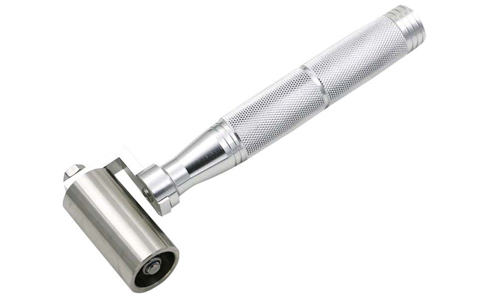 Metal Hand Stainless Steel Wallpaper Seam Roller Home Decoration Seamed DIY Tool#1705101-40mm flexible operation