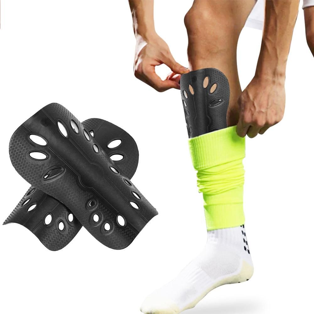 Pair of Soccer Shin Guards Breathable Calf Protective Gear for Adults White — image 6