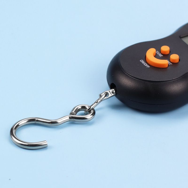 Portable Luggage Scale/Suitcase Scale Backlit LCD Display with Fishing Hanging Hook for Home Travel Outdoor Black — image 3