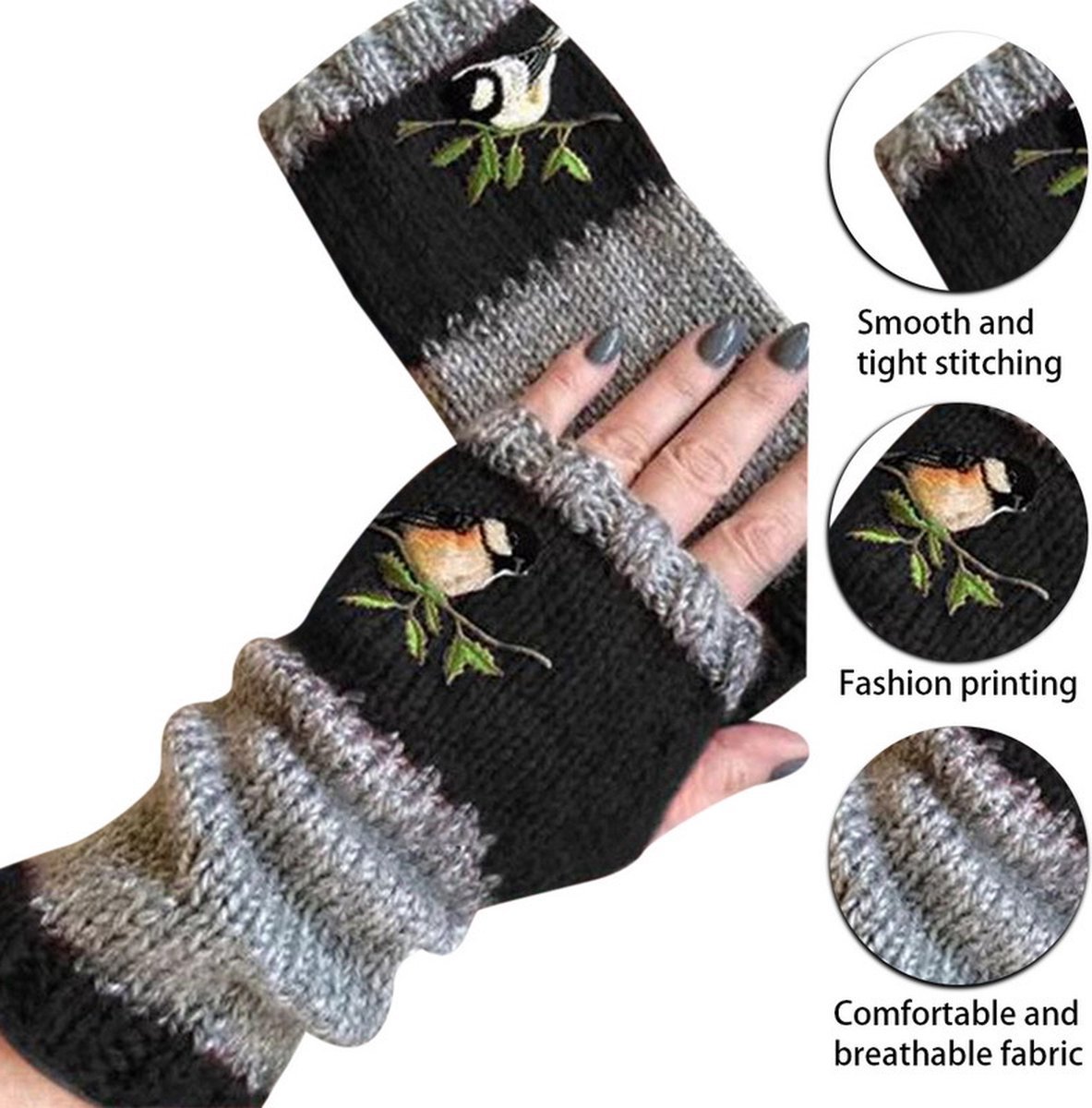 Wrist Warmers - Knitted Women's Fingerless Gloves - Wrist Warmers - Long Knitted Wrist Warmers - Fingerless Gloves - Gloves for Autumn & Winter — image 4