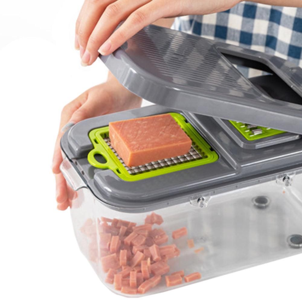 22-in-1 Vegetable Fruit Chopper Cutter Multifunctional Veggie Dicer Slicer with 13 Blades for Kitchen — image 2