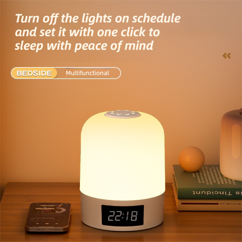 Smart Digital Clock Night Light - Remote Dimmable Bedside Lamp & Sleep Aid for Nursery, Feeding & Bedroom (K2022) โ image 6