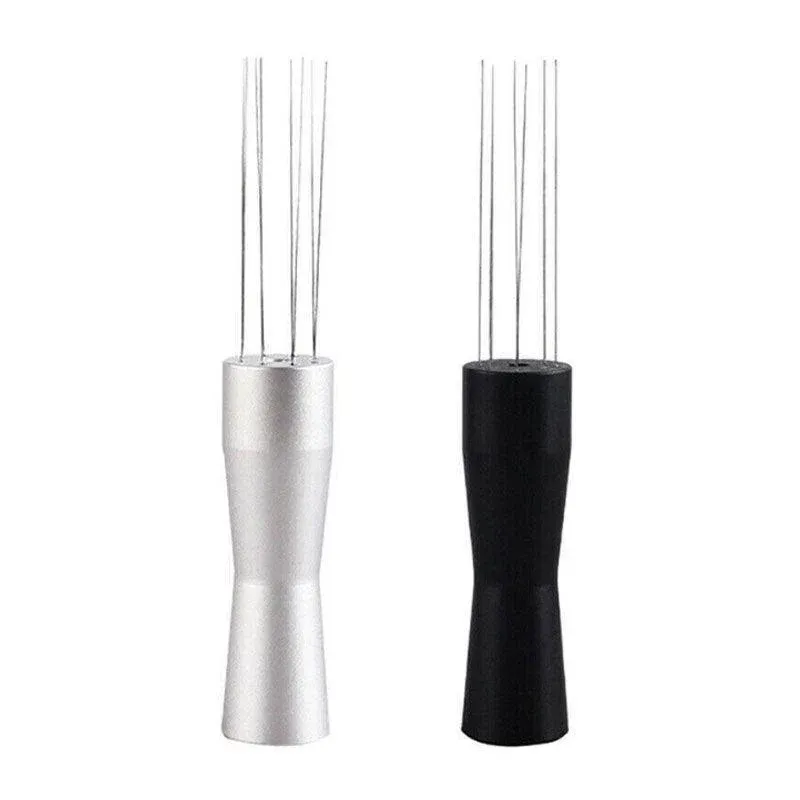 Stainless Steel Coffee Distributor Needle Espresso Stirring Tool Powder Tamper - Silver — image 3