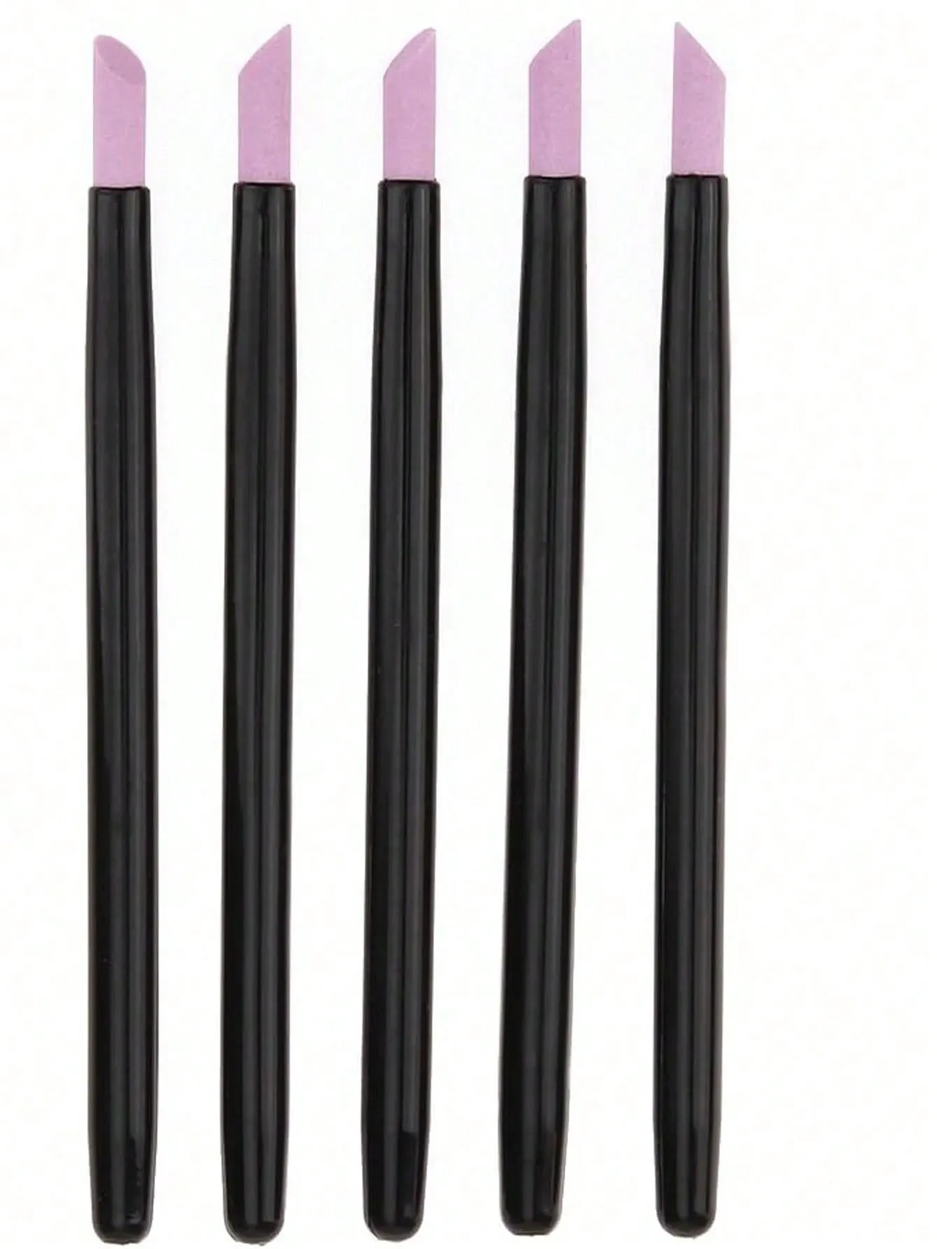 5Pcs Nail Art Tool Set 45 Degree Cuticle Remover Dead Skin Pusher Nail Buffer Polisher Pen Quartz Ceramic Head Manicure Pedicure Kit Home โ image 4