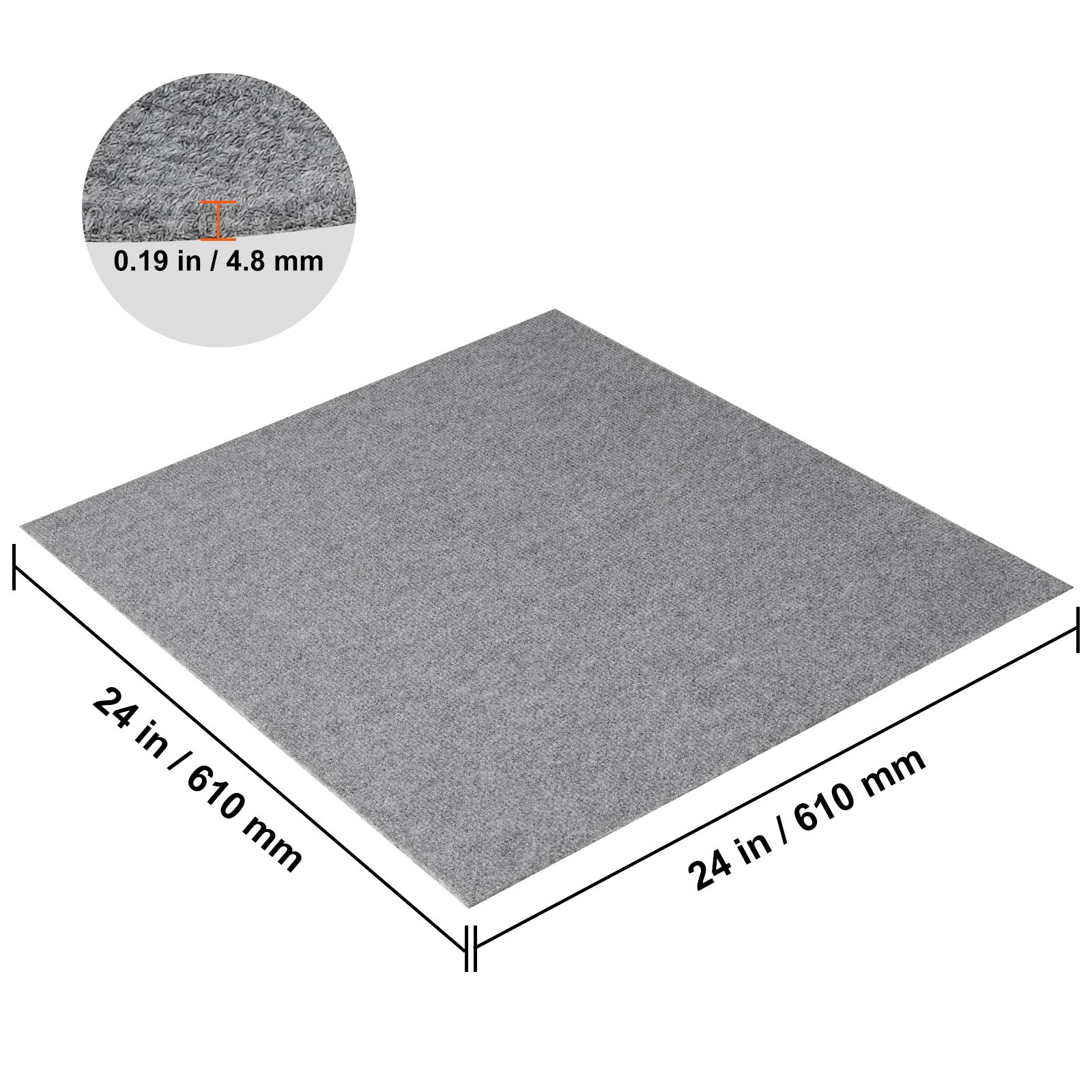 Carpet Tiles Peel and Stick, Squares Self Adhesive Carpet Floor Tile, Soft Padded Carpet Tiles, Easy Install DIY for Bedroom Living Room Indoor Outdoor