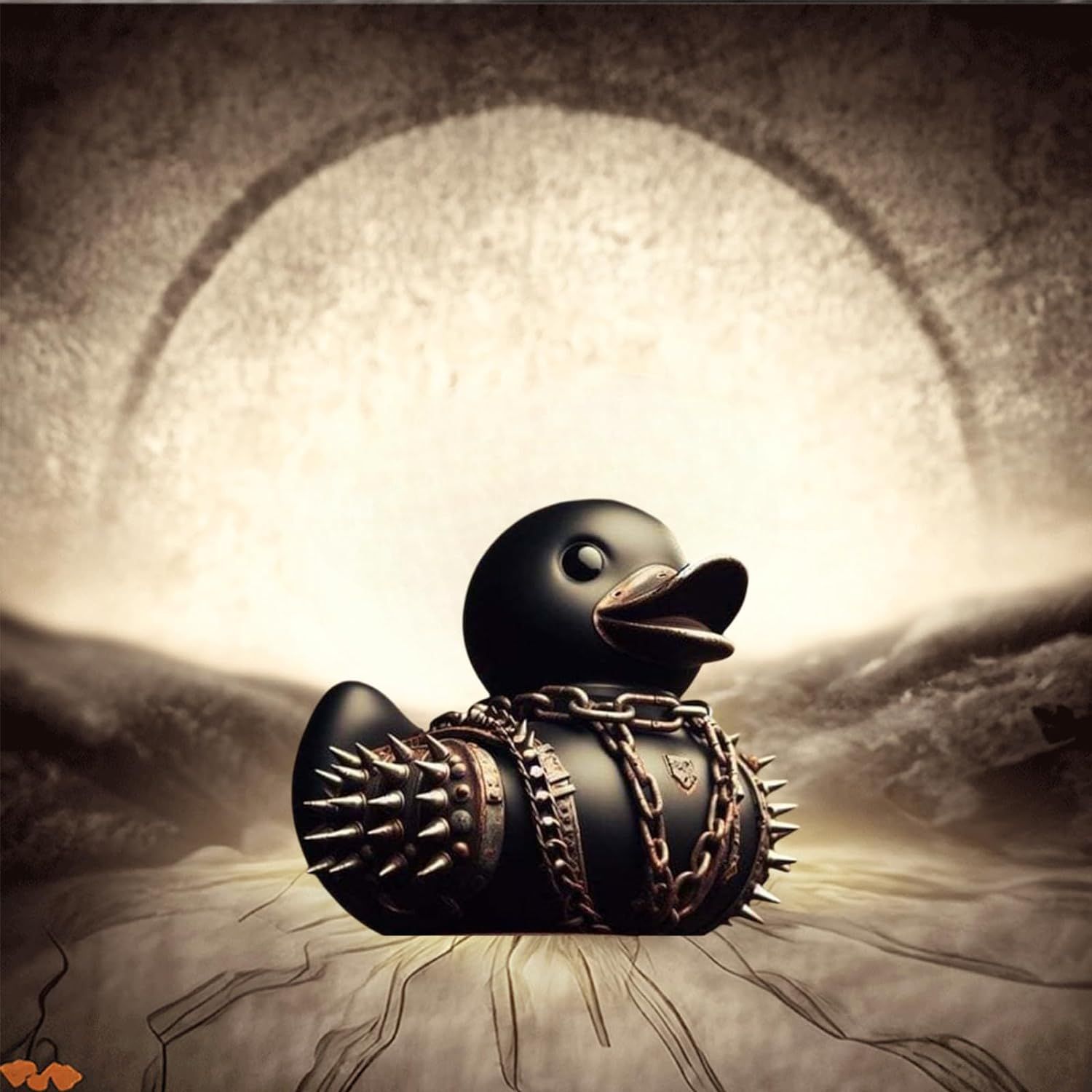Duck,Dark Punk Gothic Style Ducks,Handsome and Unique Duck Decorative Ornaments for Bars,Cabinets,Desktops,Cars — image 5