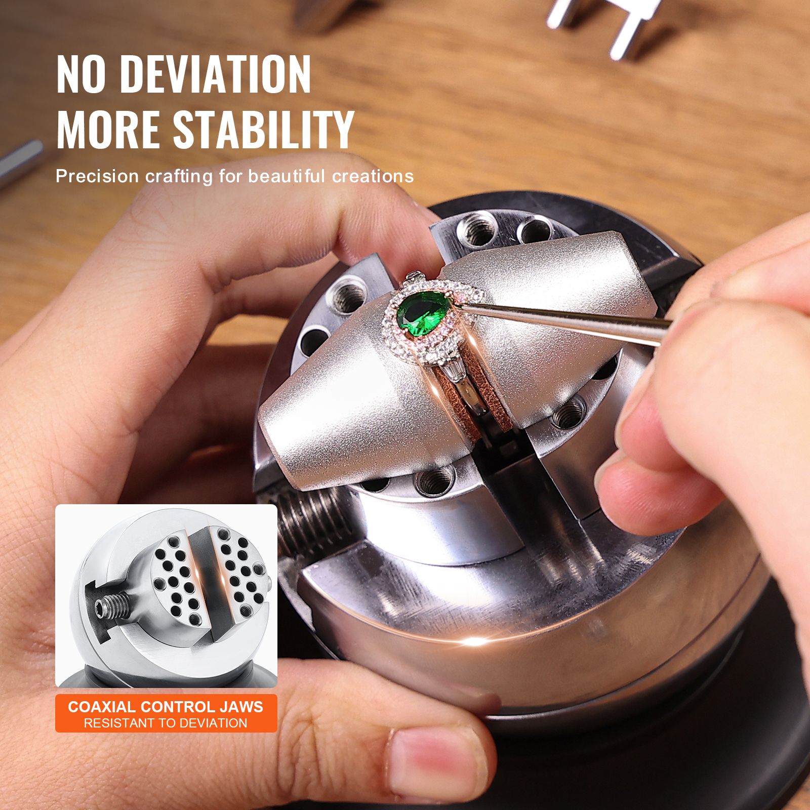 Ball Vise, 3" Engraving Setting Tool, 360° Rotation Engraving Block Vise, 30 PCS Attachment Jewelry Engraving Block Tools Standard Block for Gemstone Inlay and — image 4
