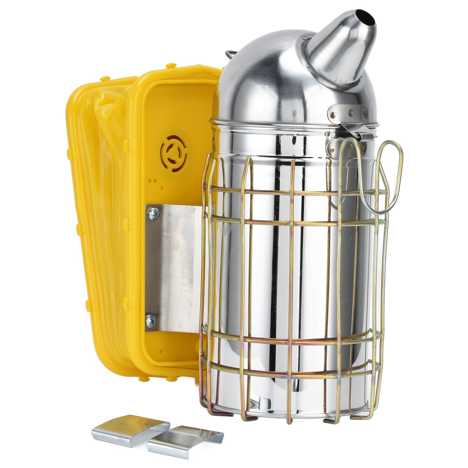 Pointed Beehive Smoker with Heat Protection Board Stainless Steel Bee Smoker for Bee House — image 5