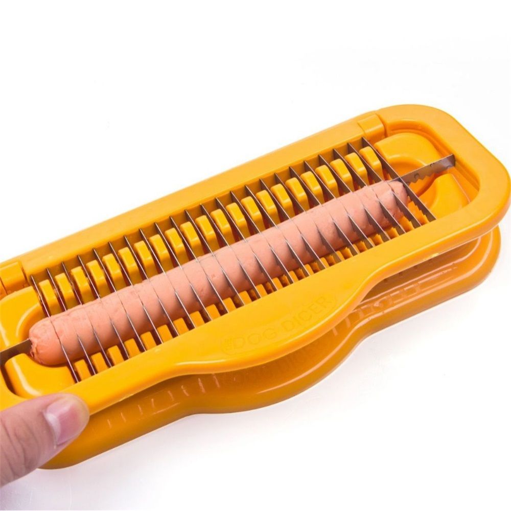 Hot Dog Dicer Hot Dog Cutter Slicer Stainless Steel 1Pc Multifunctional Hot Dog Sausage Cutter Ham Kitchen Tool โ image 3