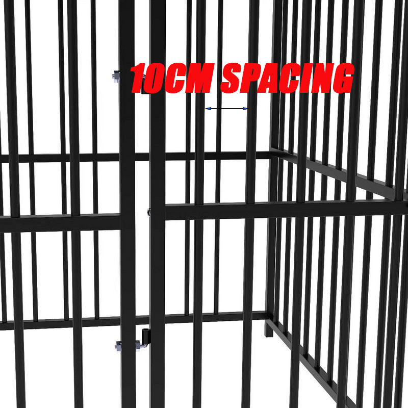 Pawhub Heavy Duty Dog Cage Black Metal Kennel Indoor Outdoor 3M — image 4