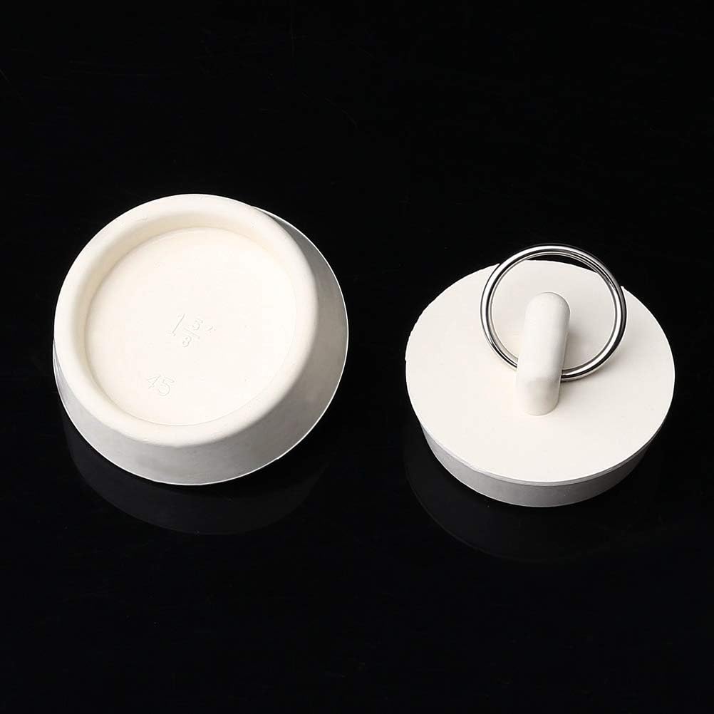 Set of 4 sink plugs - drain plugs - rubber drain stoppers and kitchen sink plugs with hanging ring - Suitable for bathtubs and bathrooms (4 sizes) โ image 6