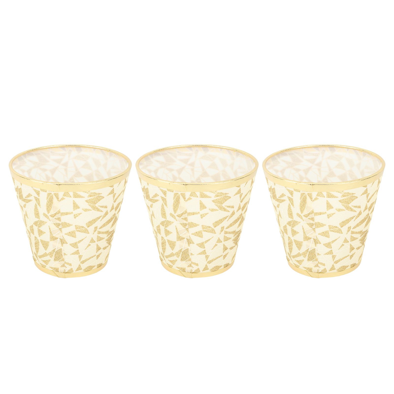 Cloth Lampshade Clip On Design Modern Barrel Fabric Lamp Shades for E14 Bulb Chandelier Wall Lamp 3pcs Gold โ image 5