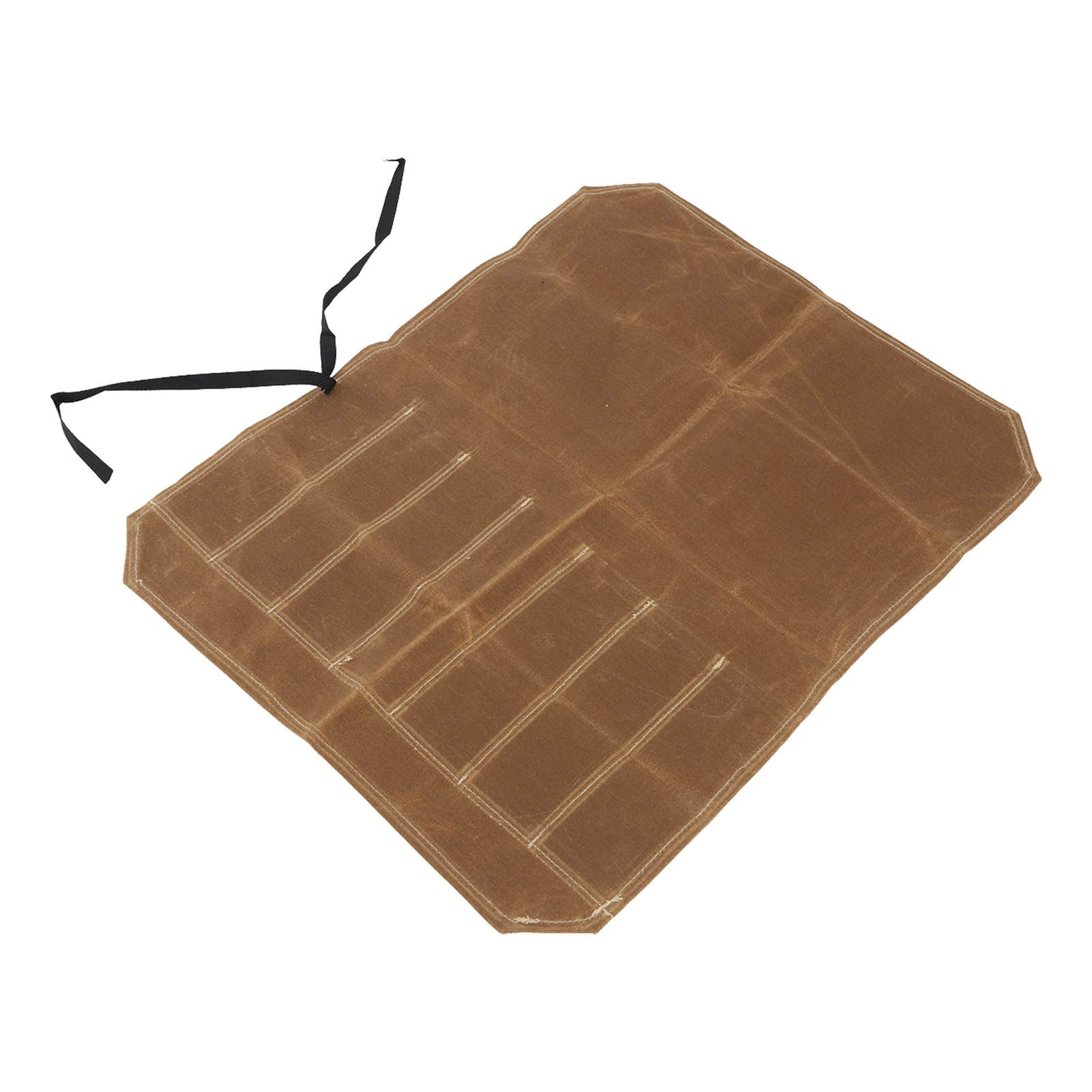 Camping Utensil Bag Canvas Cookware Knife Storage Bag Portable Tools Travel Bag for Outdoor BBQ Khaki โ image 6