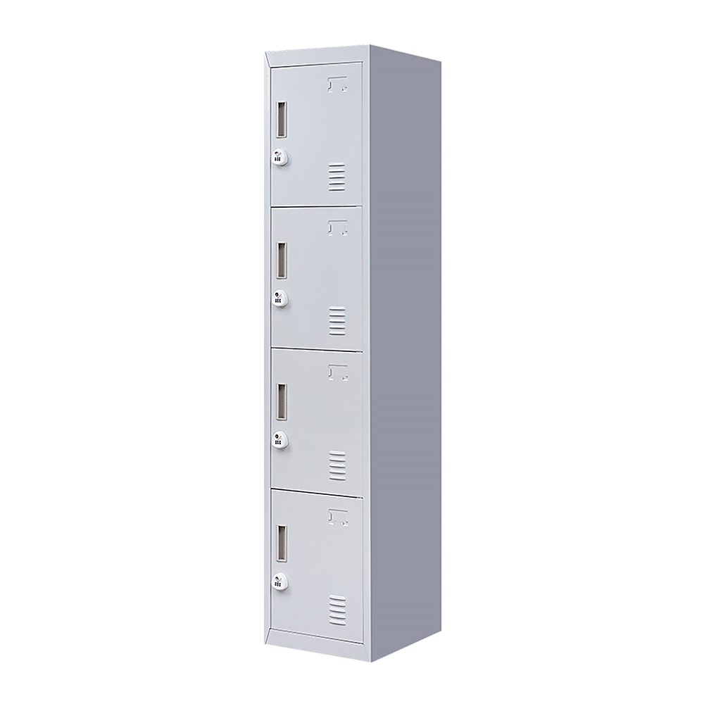 4-Door Vertical Locker for Office Gym Shed School Home Storage — image 5