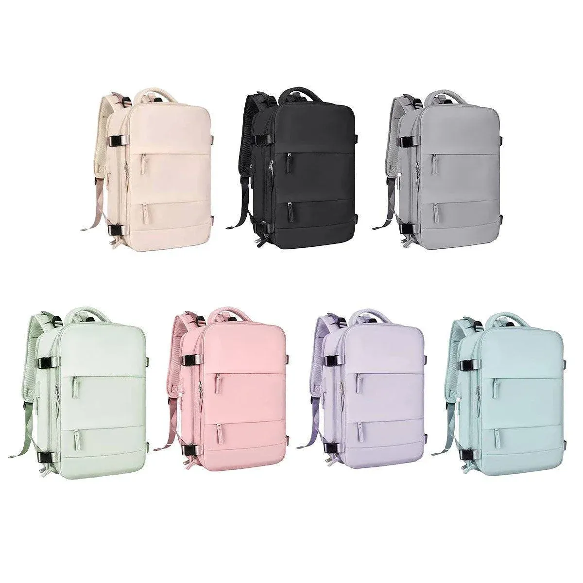 Waterproof Travel Backpack Outdoor Sports Shoulder Bag Hiking Camping Daypack - Beige — image 3